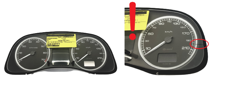 Varvräknare Peugeot 307 9645768480 E 01 48993 main product photo