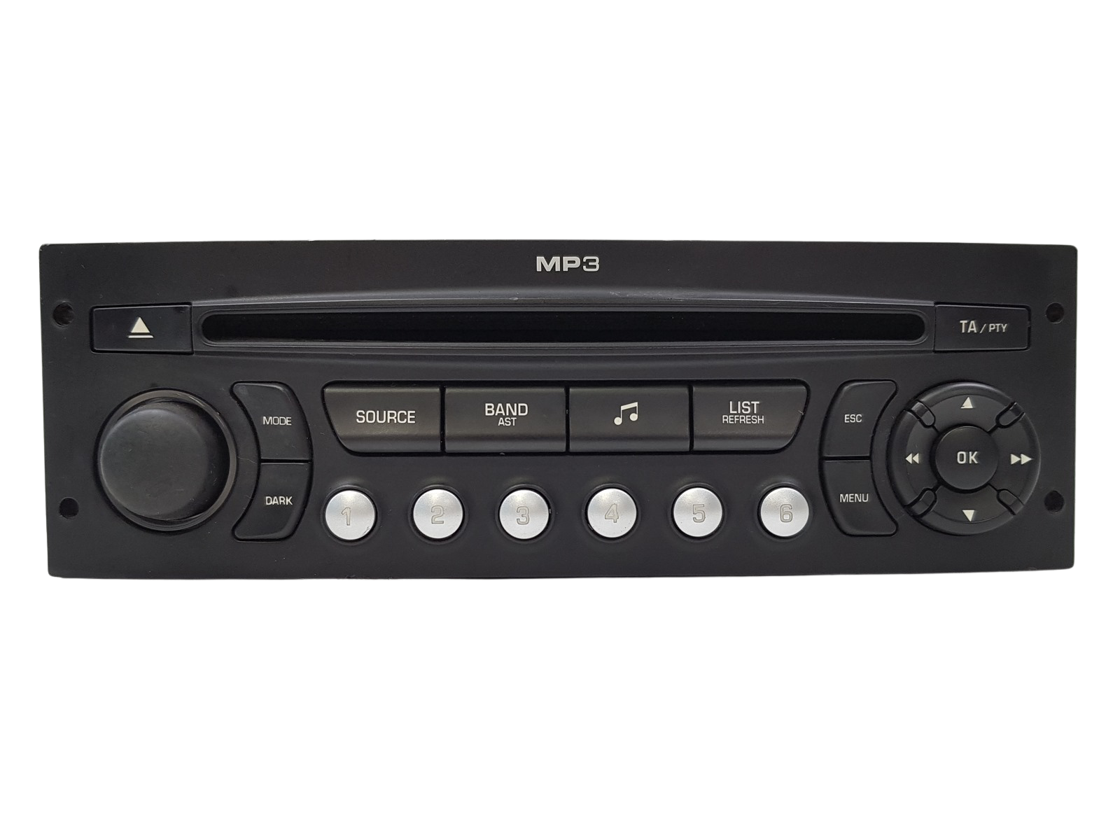 Radio Cd Mp3 Spelare Peugeot 207 96643699XT PSARCD431-63 VDO main product photo