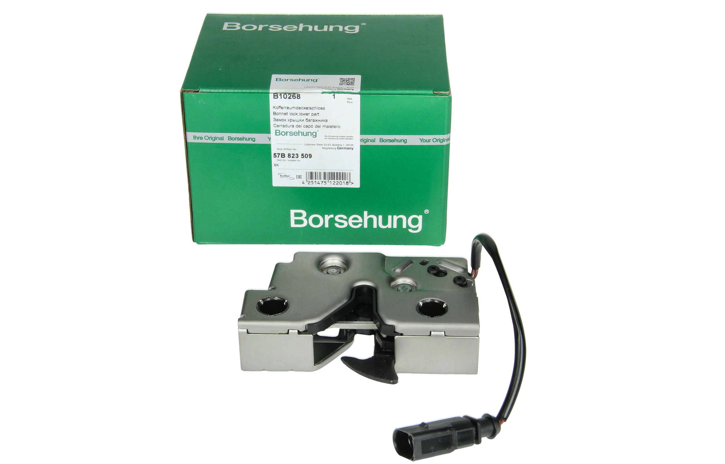 Motorhuvslås 57B823509 B10268 Volkswagen Skoda Borsehung main product photo