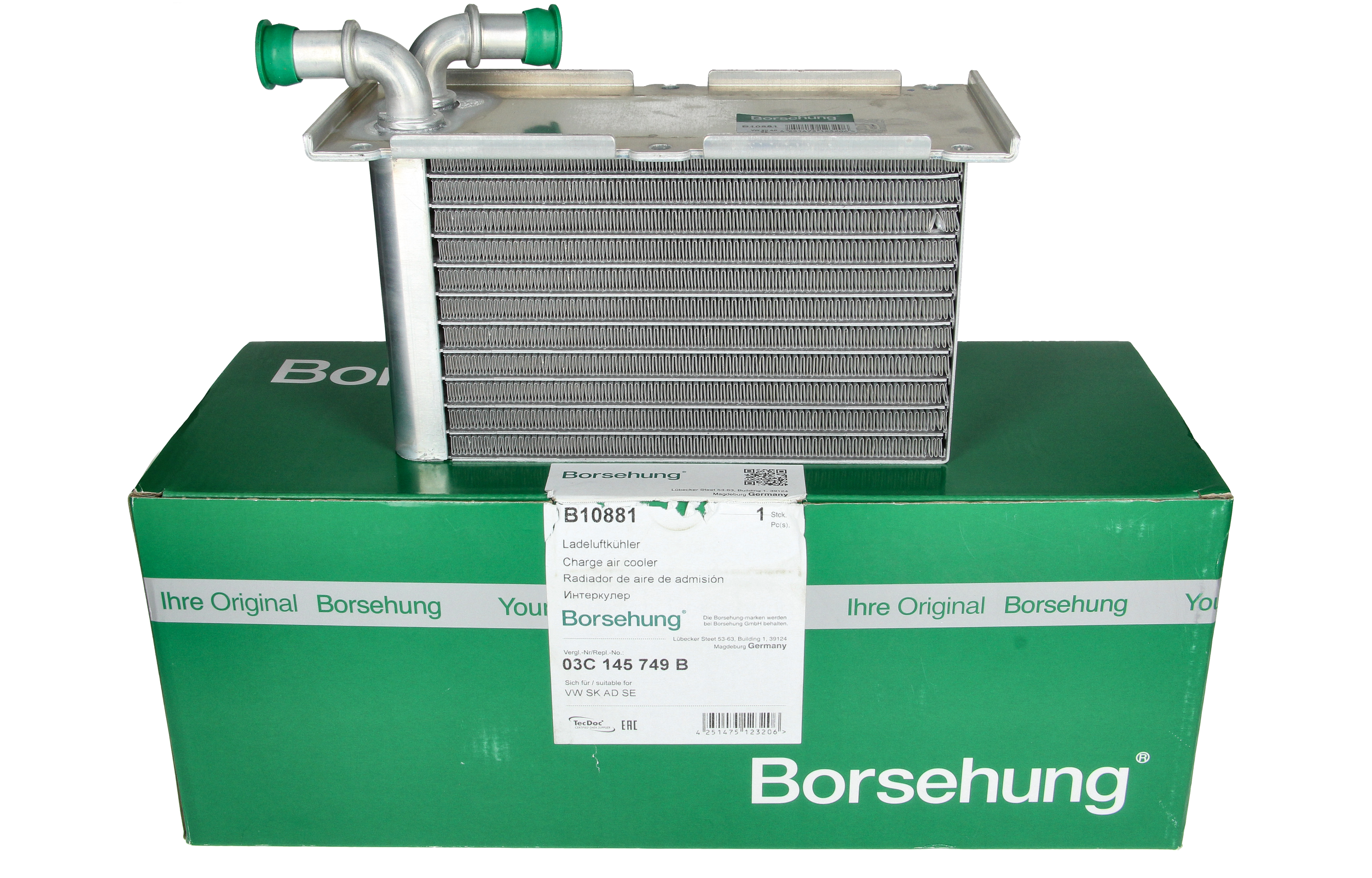 Intercooler 03C145749B B10881 VW Audi Seat Skoda Borsehung main product photo