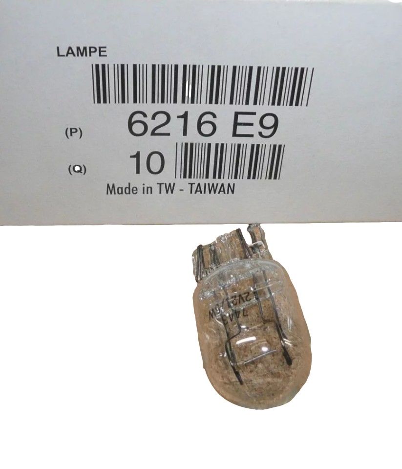 Glödlampa Ny Original 6216.E9 6216E9 Citroen Peugeot 12V-21/5W main product photo