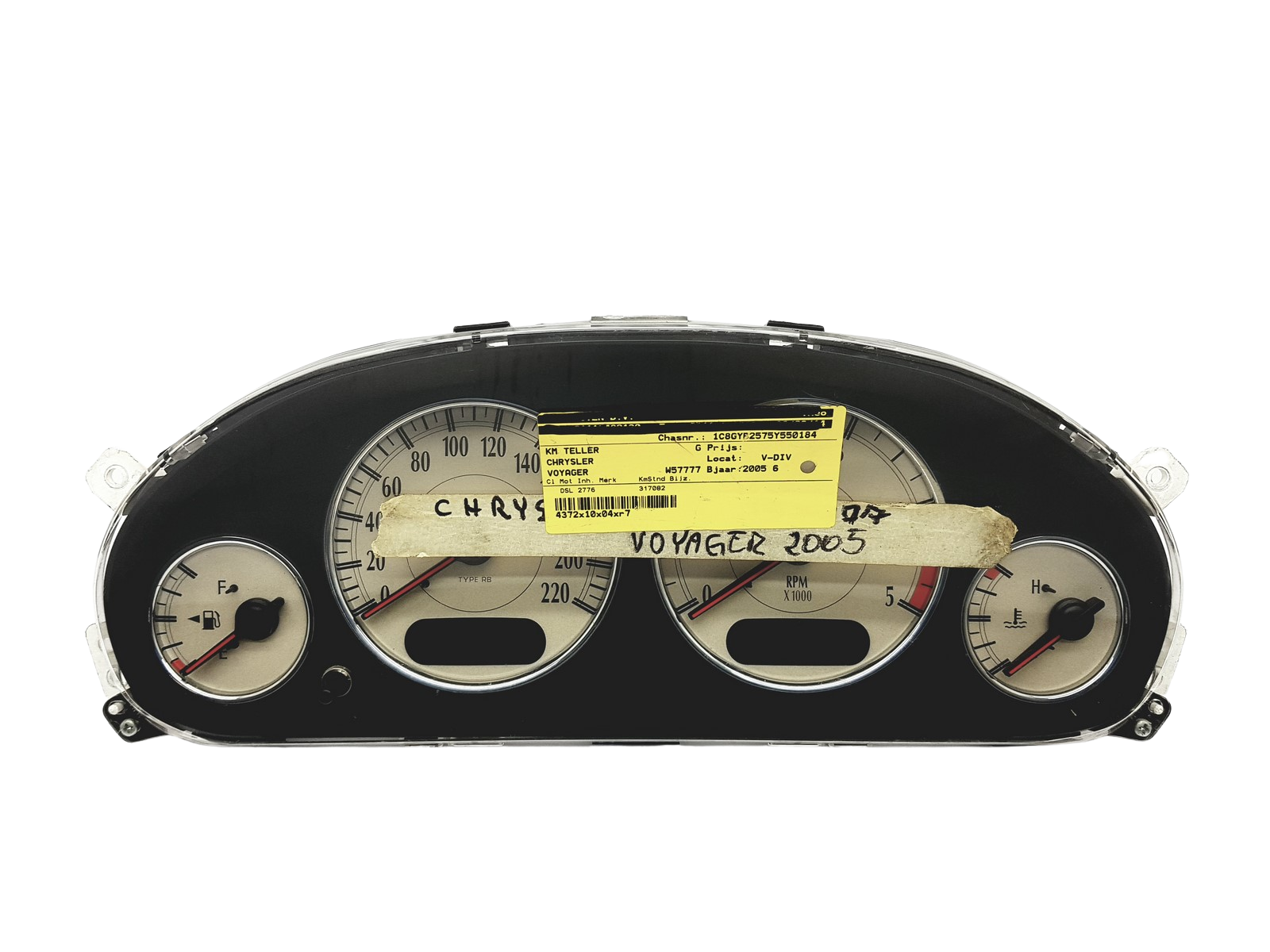 Varvräknare Chrysler Voyager P05082826AH 52289 main product photo