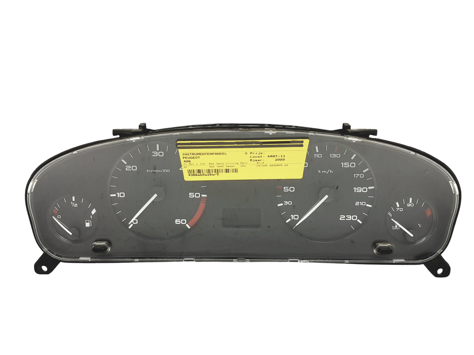 Varvräknare Peugeot 406 9630372780 110008882002 45089 main product photo