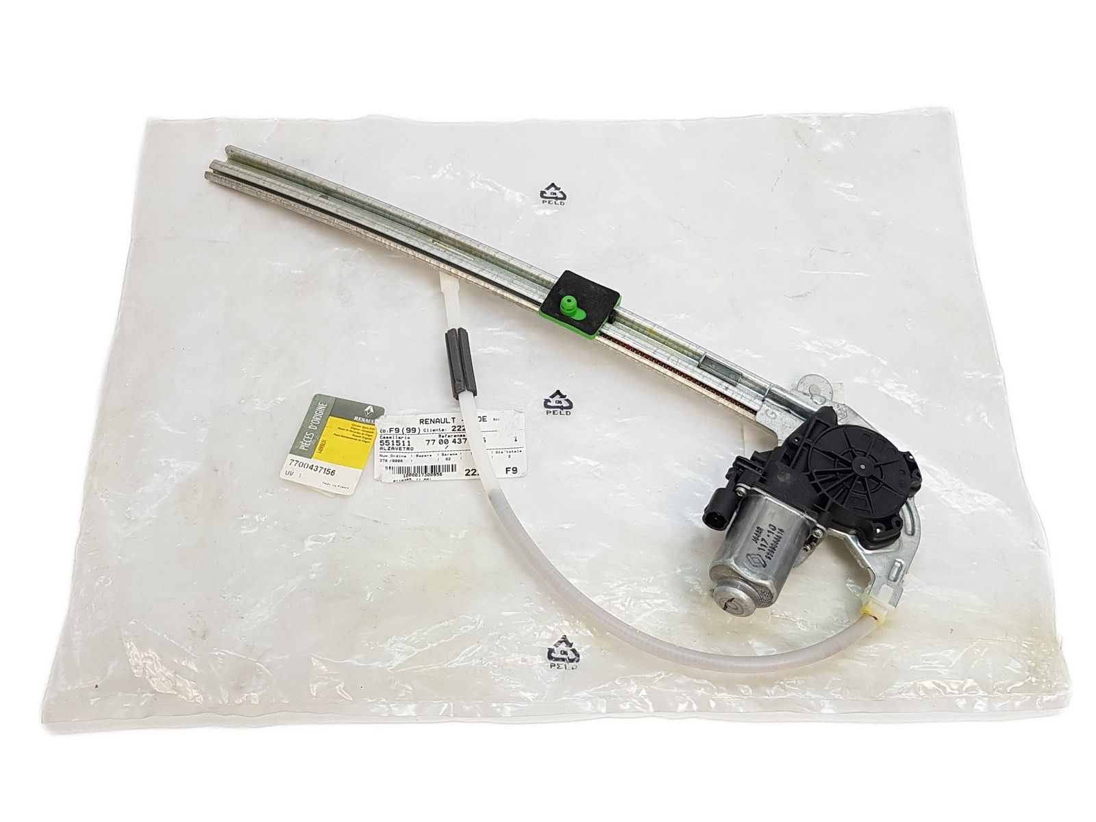Fönsterhiss Vänster Bak Ny Original 7700437156 Renault Scenic Magane main product photo