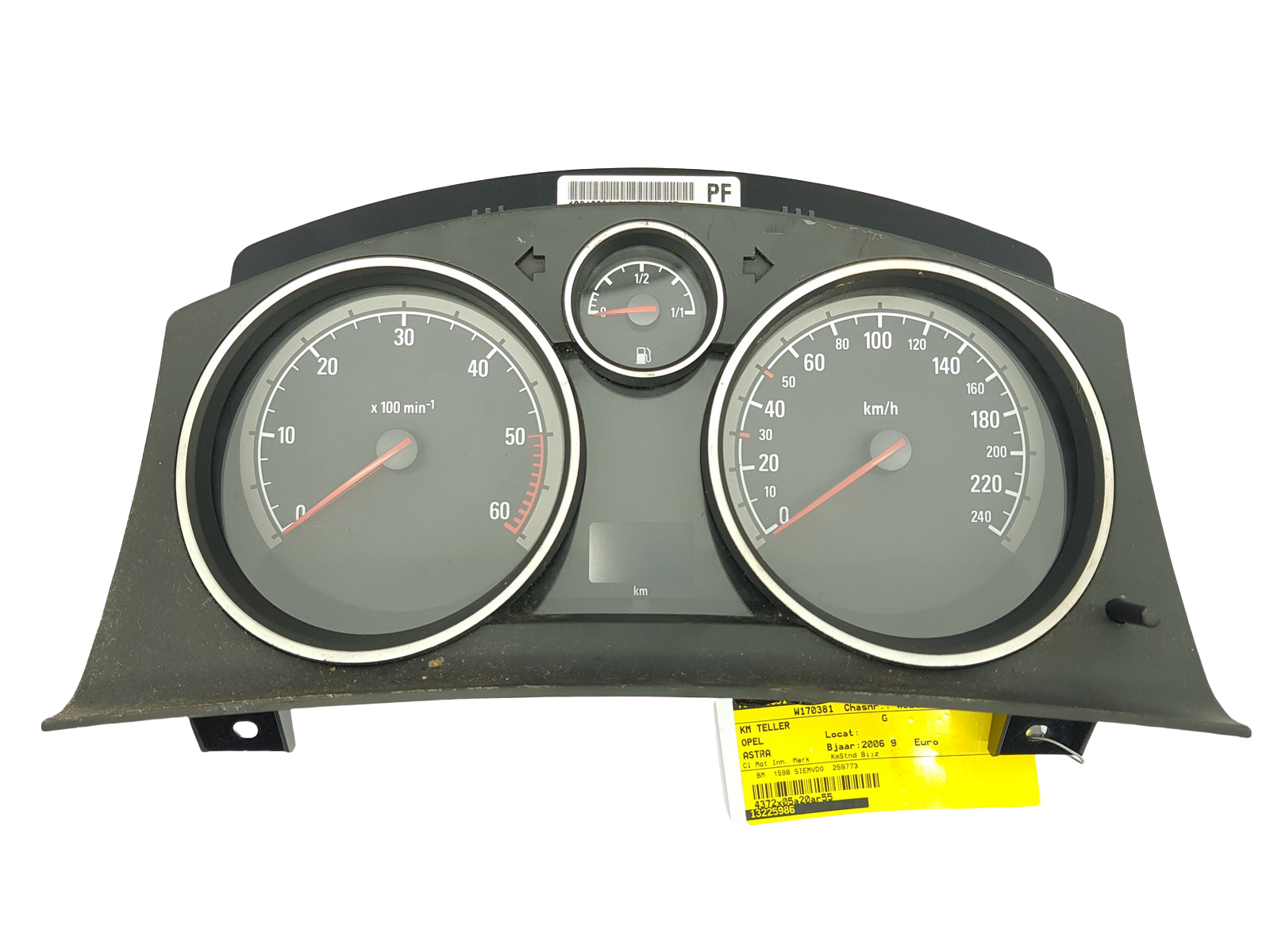 Varvräknare Opel Astra H Zafira B 13216684PF 25613 main product photo