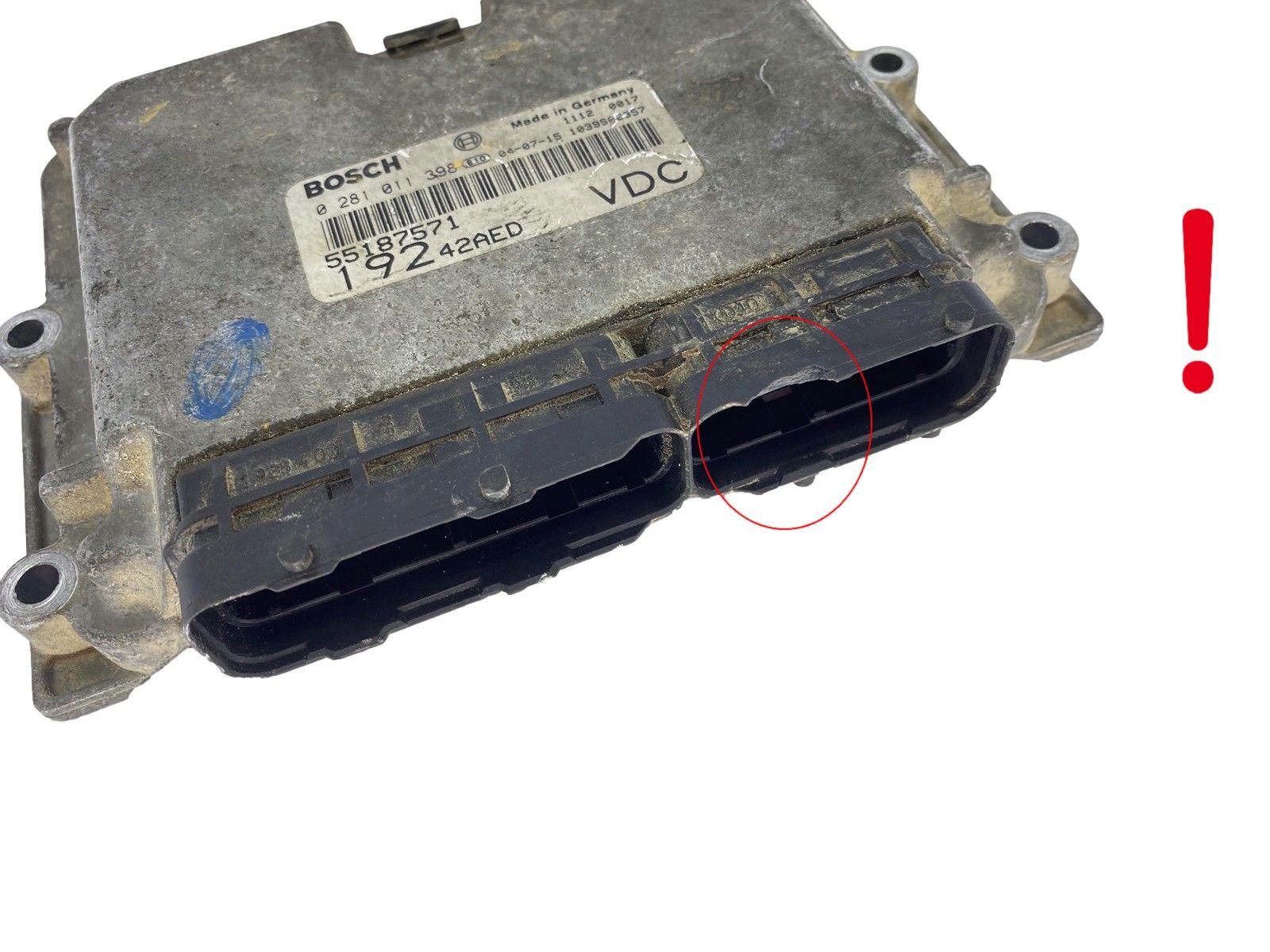 Styrenhet 55187571 0281011398 Fiat Bosch 61706 main product photo
