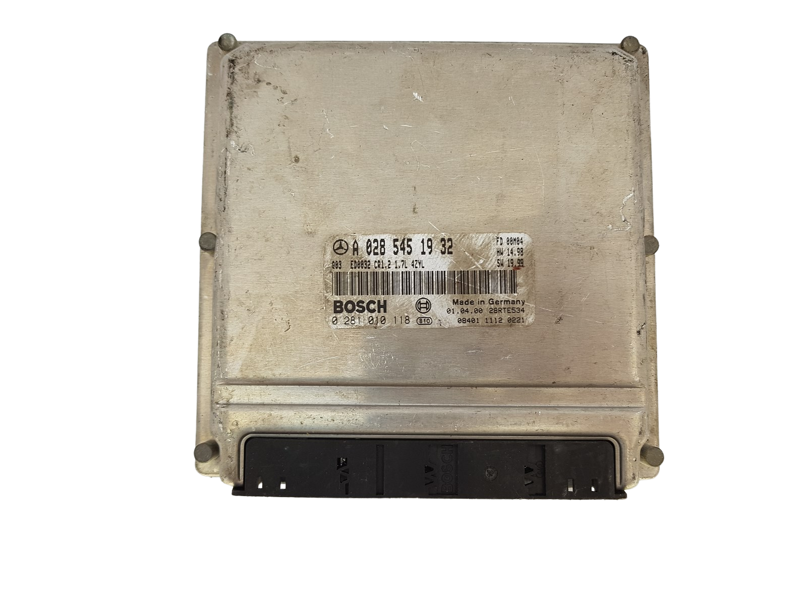 Styrenhet A0285451932 0281010118 Mercedes Bosch 1050 main product photo