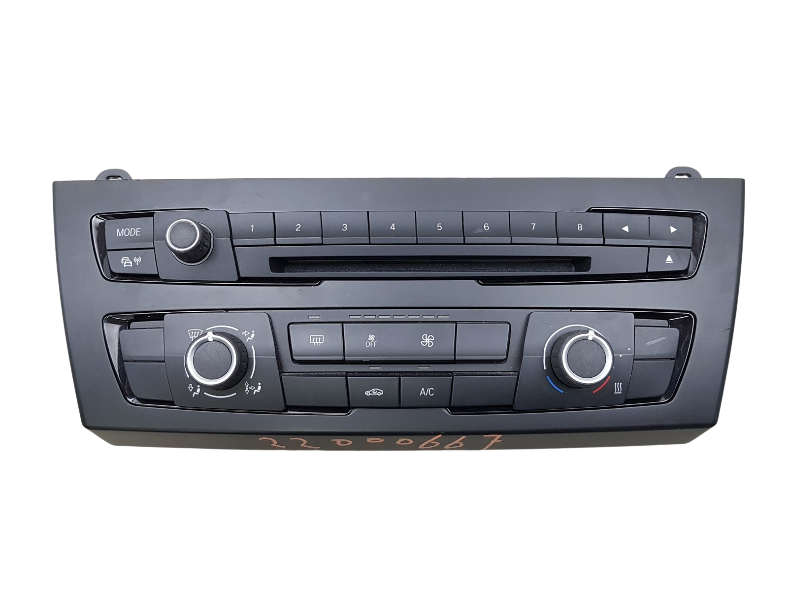Värmereglerenhet AC Radio BMW 1 3 6131 9323550 main product photo