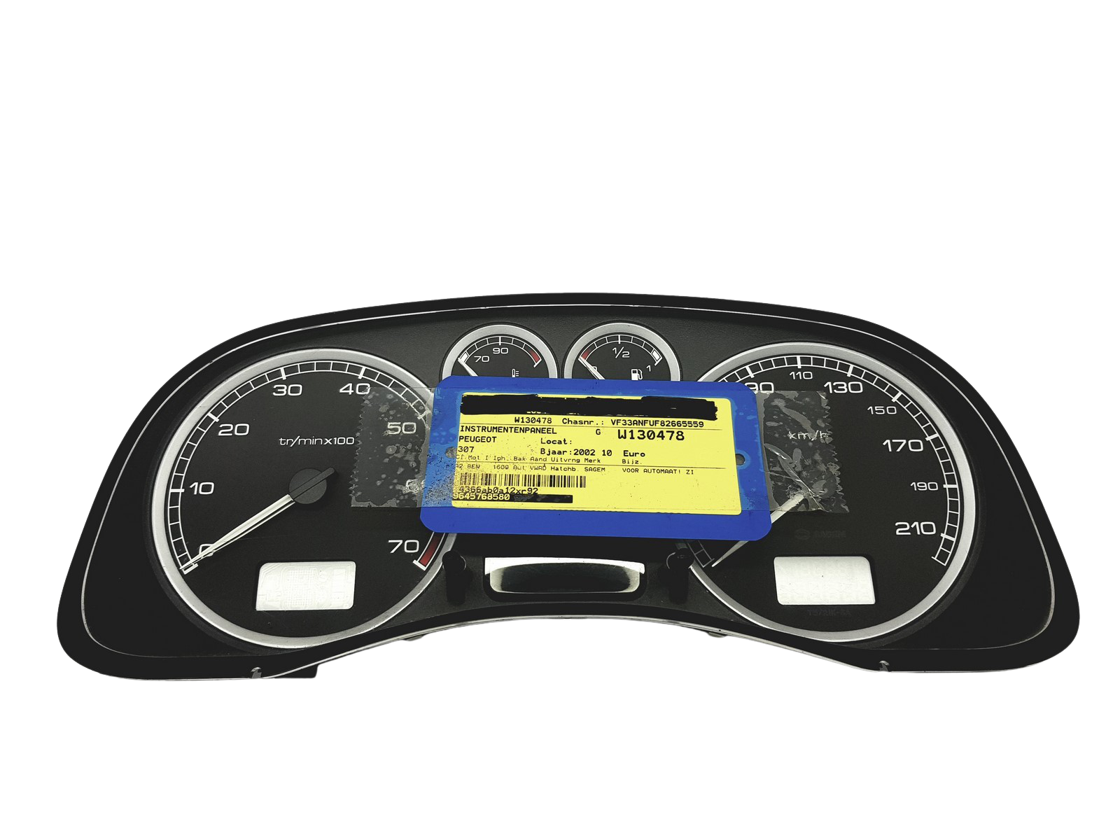 Varvräknare Peugeot 307 9645768580 E 01 Sagem 49782 main product photo