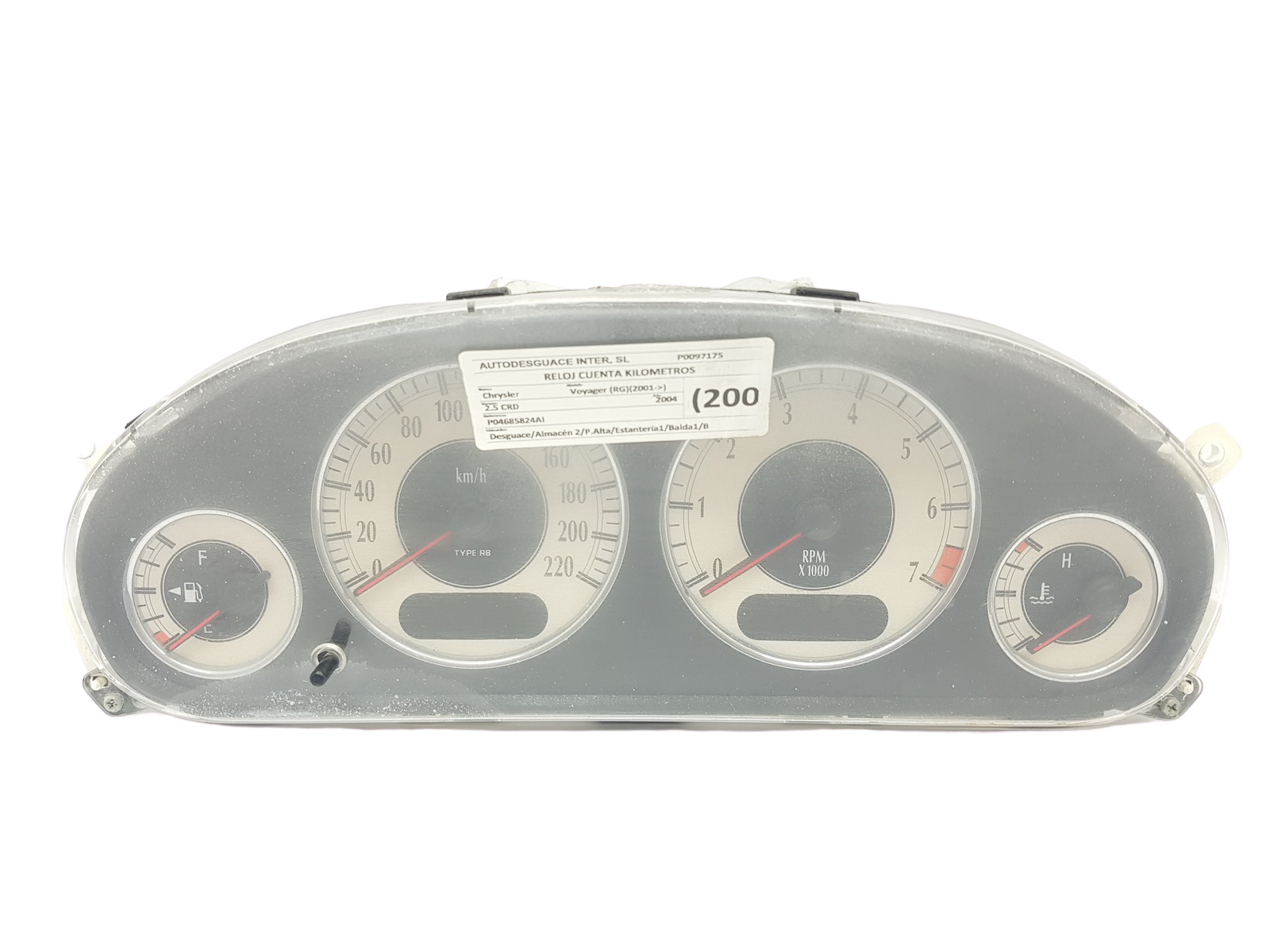 Hastighetsmätare Chrysler Voyager P04685824AI main product photo