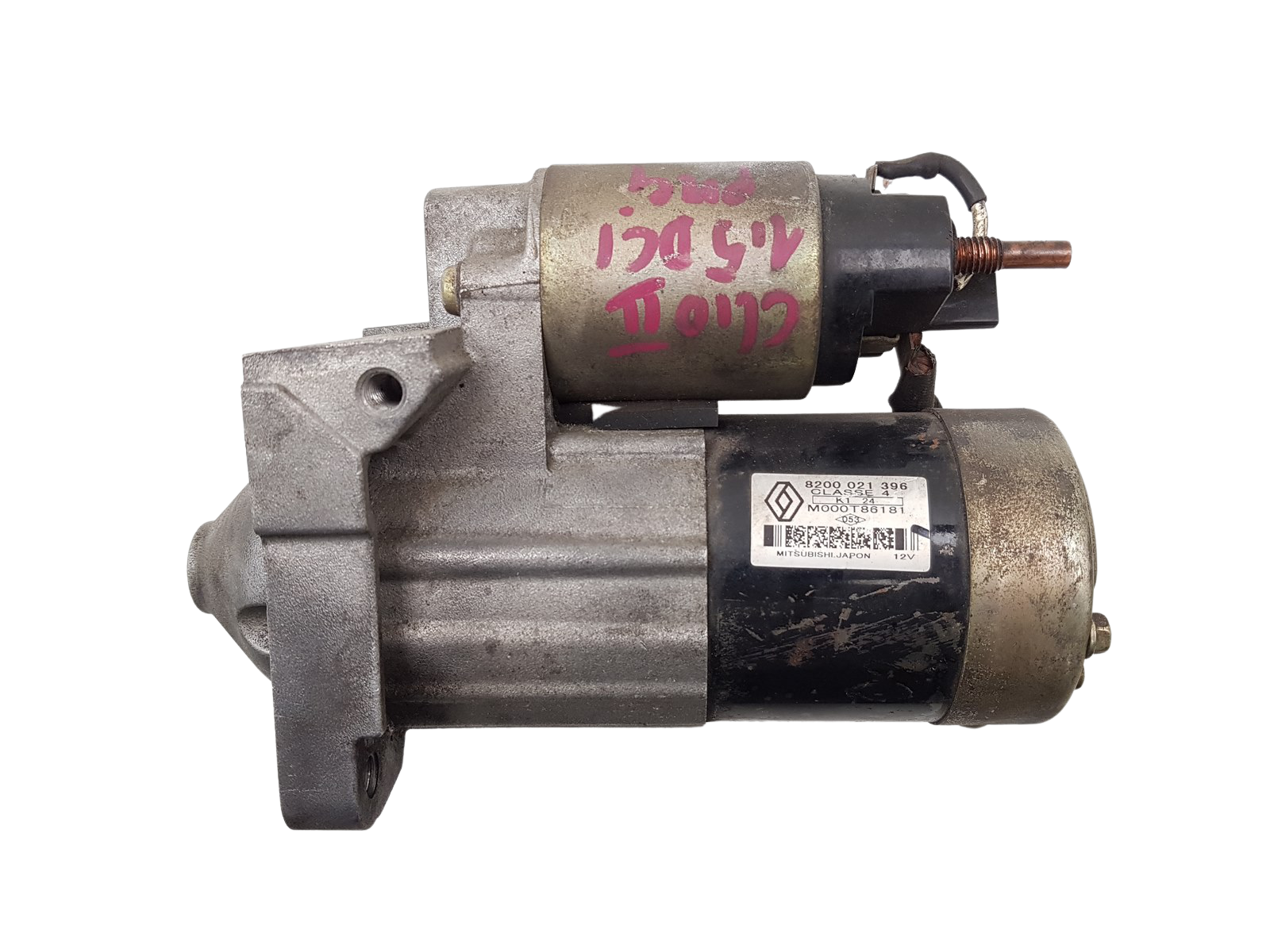 Startmotor Renault 8200021396 M000T86181 1.5 DCI Mitsubishi main product photo