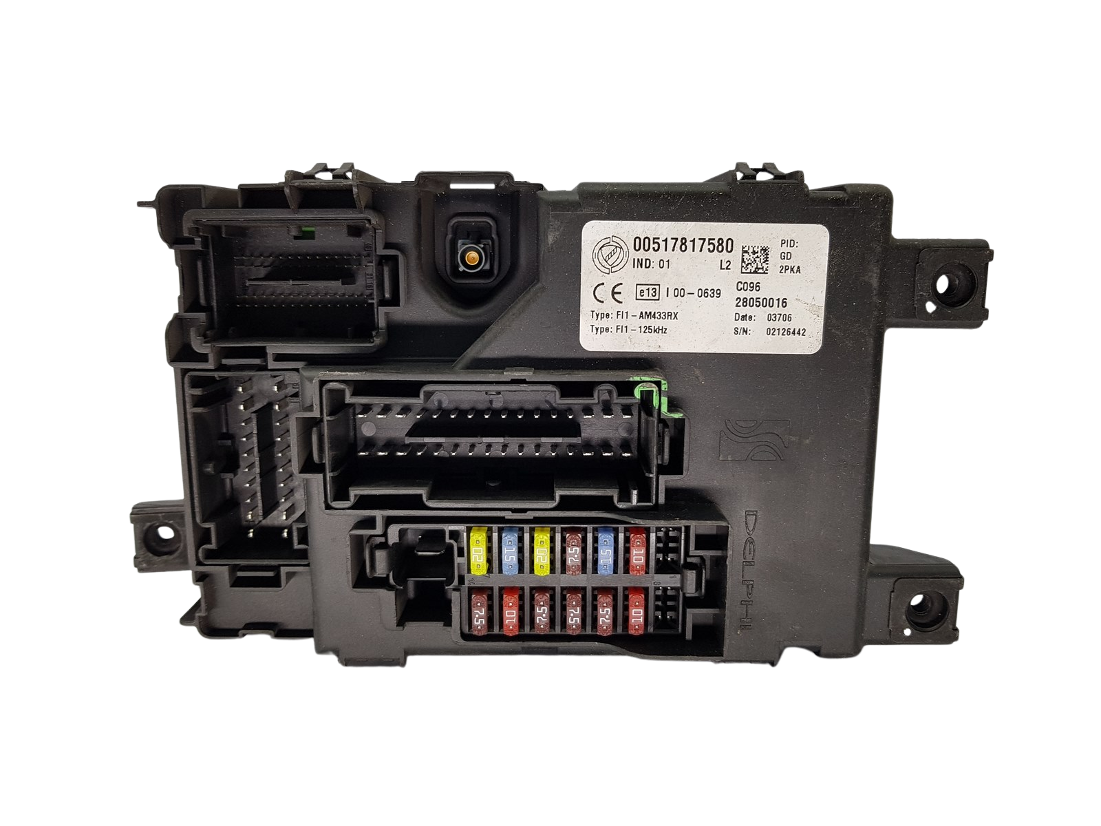 Säkringsbox Fiat 00517817580 28050016 Delphi 20175 main product photo