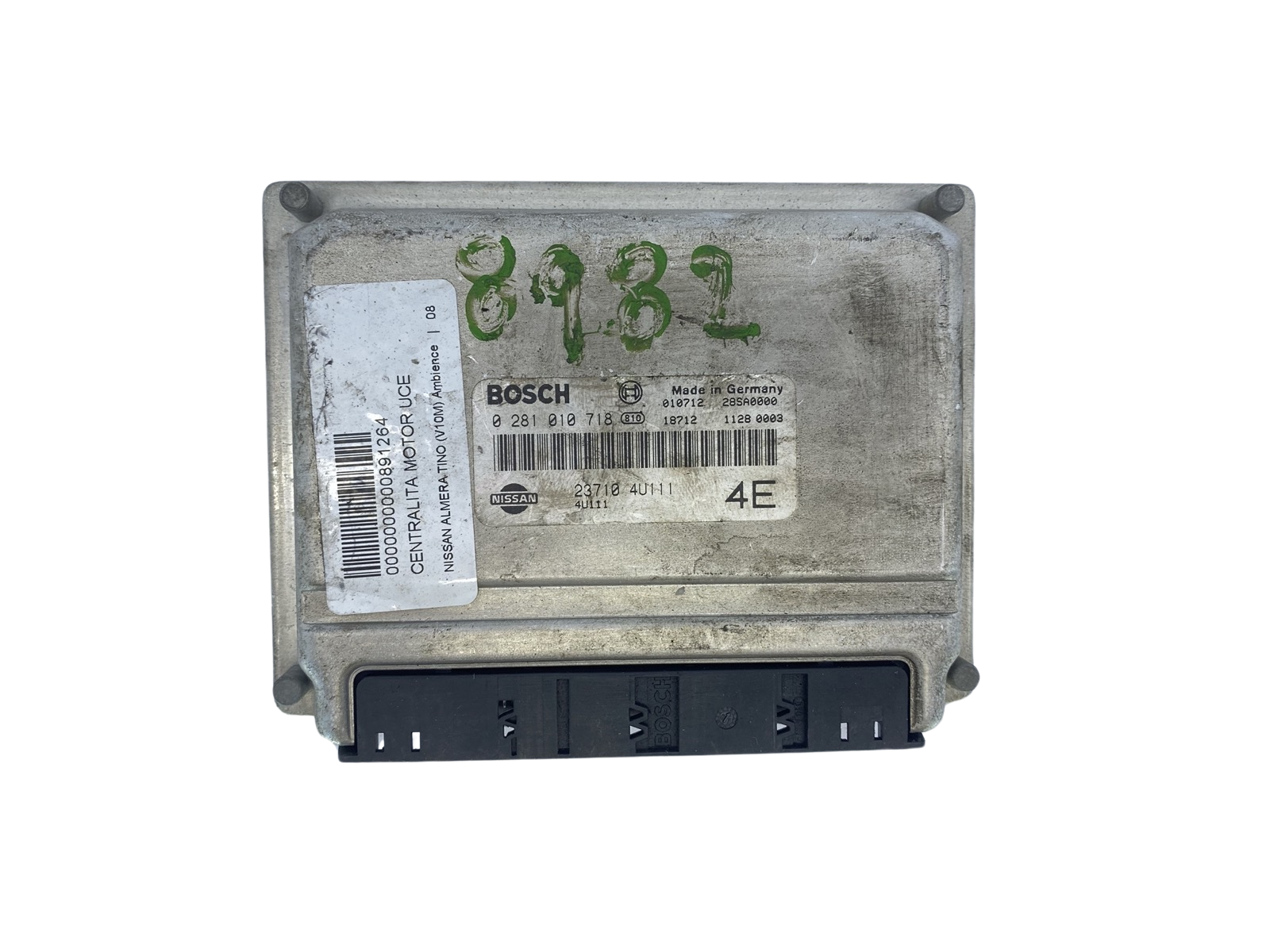 Styrenhet 0281010718 237104U111 Nissan Bosch 63658 main product photo